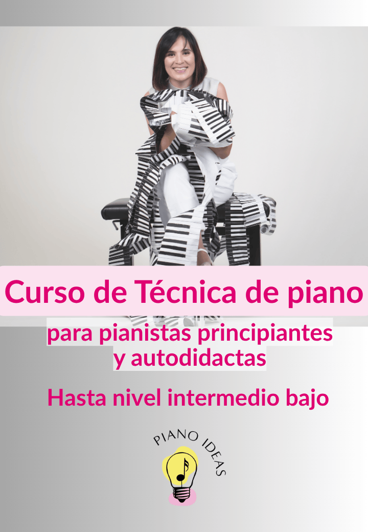 Carmen Manera presentando el Curso de Técnica de Piano para pianistas principiantes y autodidactas